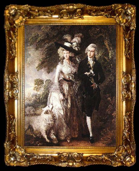 framed  Thomas Gainsborough Mr and Mrs William Hallett, ta009-2